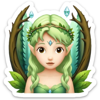 Фея в сказочном лесу sticker