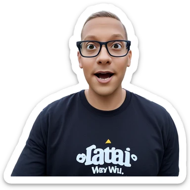 boys enjoying outdoor adventure sticker