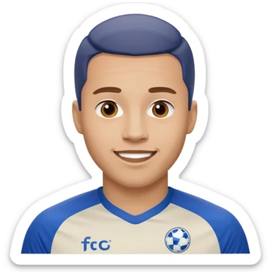 Happy FC Copenhagen male fan sticker