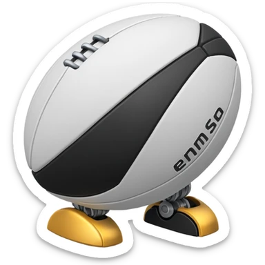 Balón de rugby robotico sticker