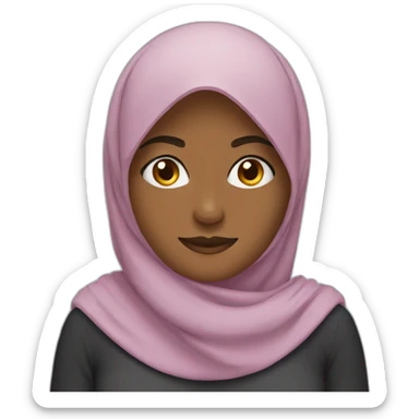Woman muslim sticker