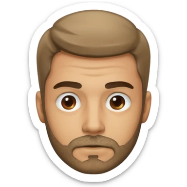 man with dirty face sticker