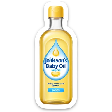 johnson's baby oil sticker