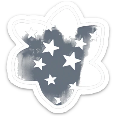 Tennessee state shape outline with star on knoxville sticker