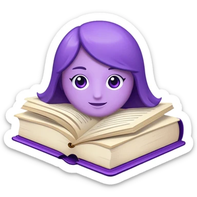 the book of charisma violet book sticker