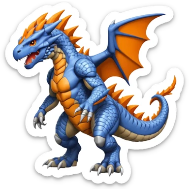 Tyrunt-Greymon-fusion (full Body) sticker