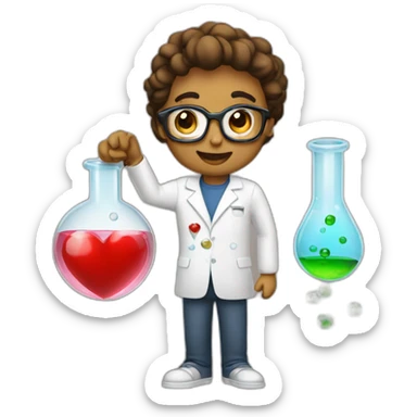 I love chemistry sticker