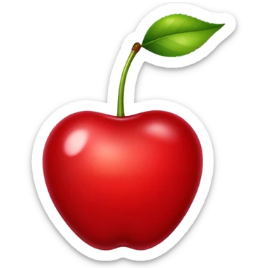 burgundy realistic cherry sticker