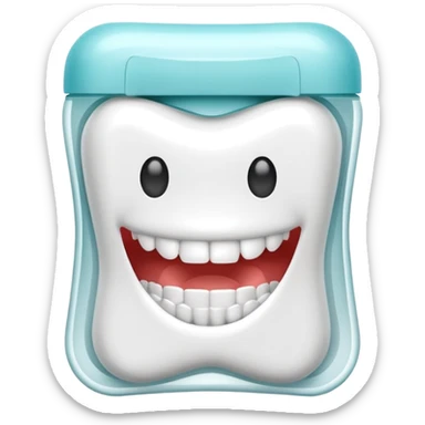 dental floss sticker