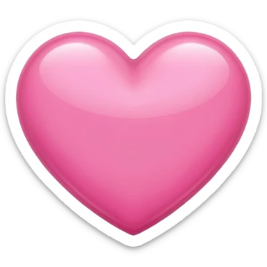 Pink beautiful shining heart  sticker