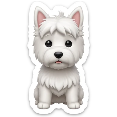 Westie dog sticker