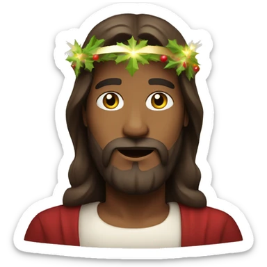 Christmas Jesus sticker