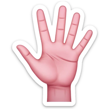 Hand holding up pinkie; AKA symbol sticker