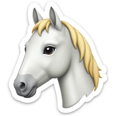 iOS looking horse with a neck emoji sticker