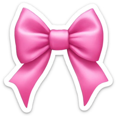 pink bow sticker