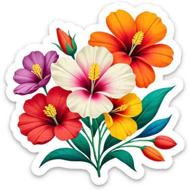 georgia o'keeffe Flowers sticker