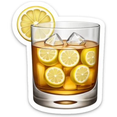 mach mir einen Whiskey sour in emoji form sticker
