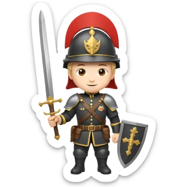 castle-guard, chibi full body sticker
