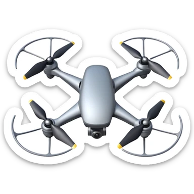 Drone – Quad-copter with spinning propellers sticker