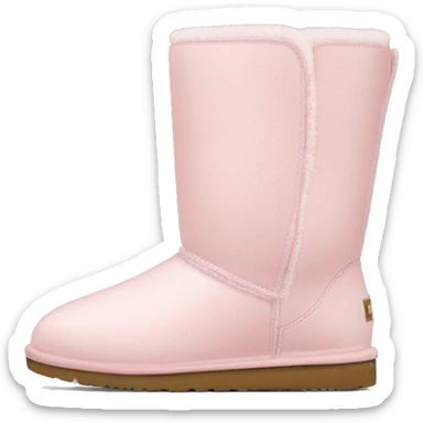 light pink UGG winter boots sticker