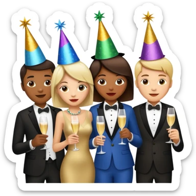 ceia de ano novo sticker