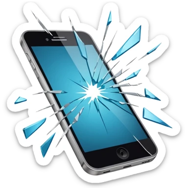 Celular roto pantallarota sticker