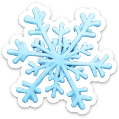 snow flakes sticker