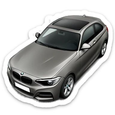 bmw series 1 from 2015 total black  sticker