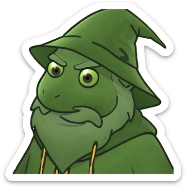 A wizard sticker