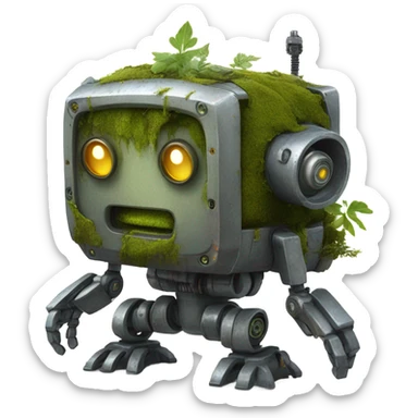 Wild robot sticker