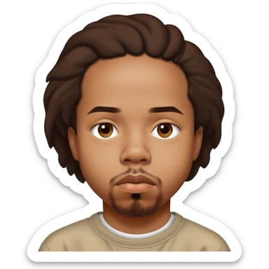 Earl Sweatshirt rapper with his signature stoic expression sticker