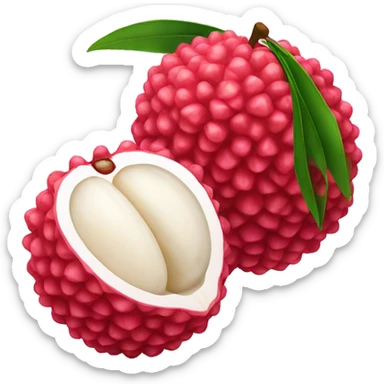 cut lychee sticker