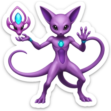 Mewtwo-Sableye-Genesect-Deoxys-Espeon-alien-hybrid-fusion sticker