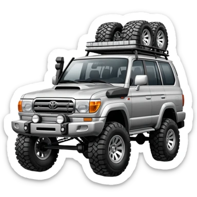 Modified Toyota landcruiser sticker