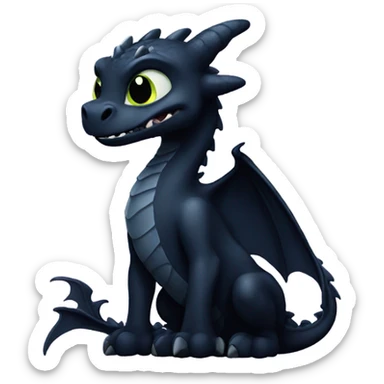 Night fury dragon sticker