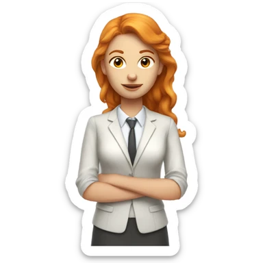 pretty angelic ginger teacher clean girl sticker