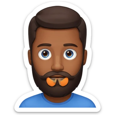 Hombre con barba sticker