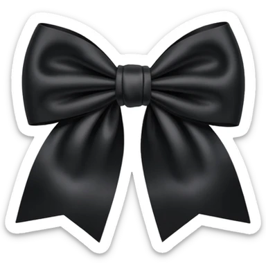 Moño negro sticker