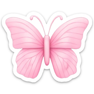 pastel pink butterfly ribbons sticker