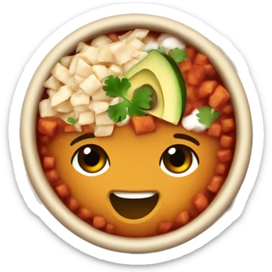 Mexican bowl of menudo sticker