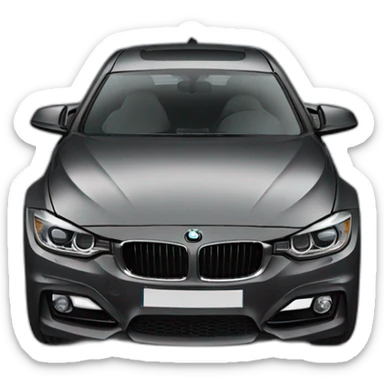 black bmw f30 with car number 997 sticker