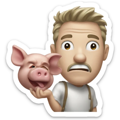 John Pork hitting the Griddy sticker