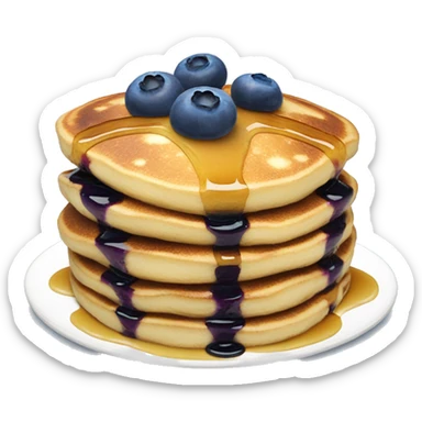 Blueberry pancakes  sticker