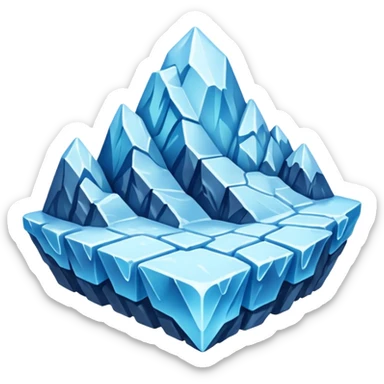 Glacier Forming sticker