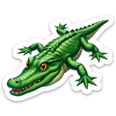 Alligator swimming  sticker