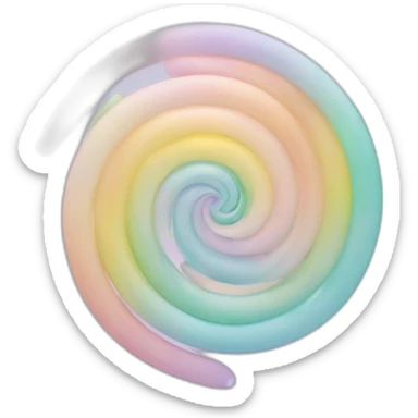 Spirale translucide. de couleur pastel  sticker