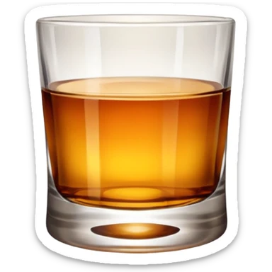 Whiskey glass sticker