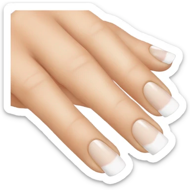 French tip nails sticker