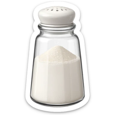 a salt shaker sprinkling salt sticker
