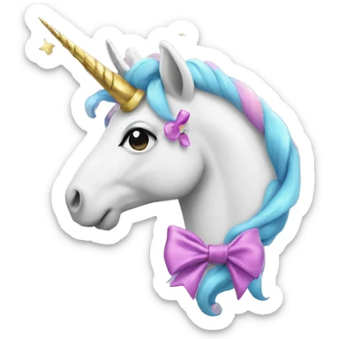 An Unicorn with a bow of Sagittarius  sticker